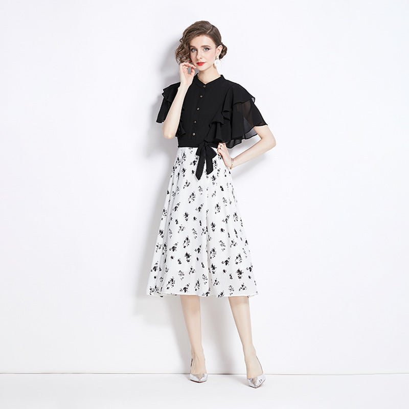 A- Line Waist Midi Dress