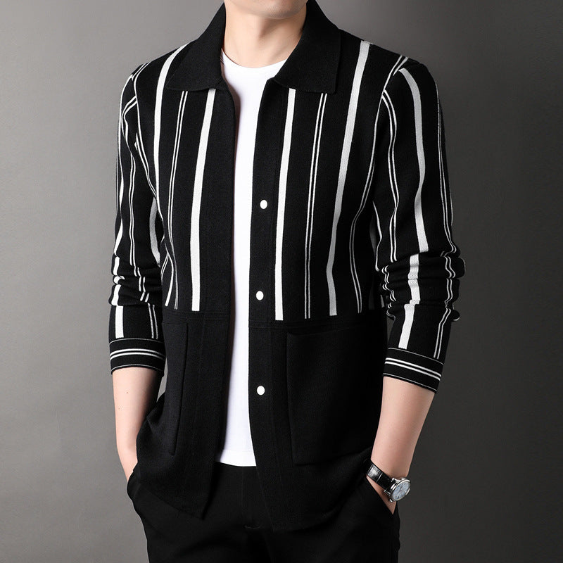 Knitwear Coat Middle-aged Men's Business Casual