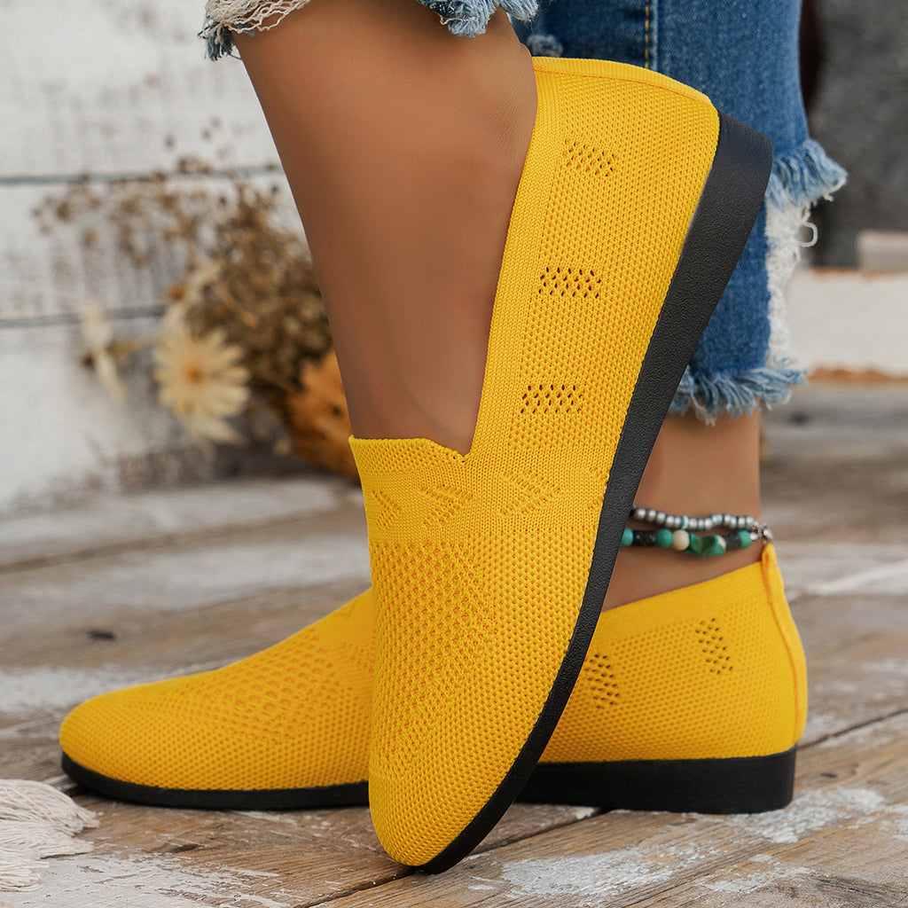 Women's Plus Size Round Toe Flat Bottom Casual Shoes