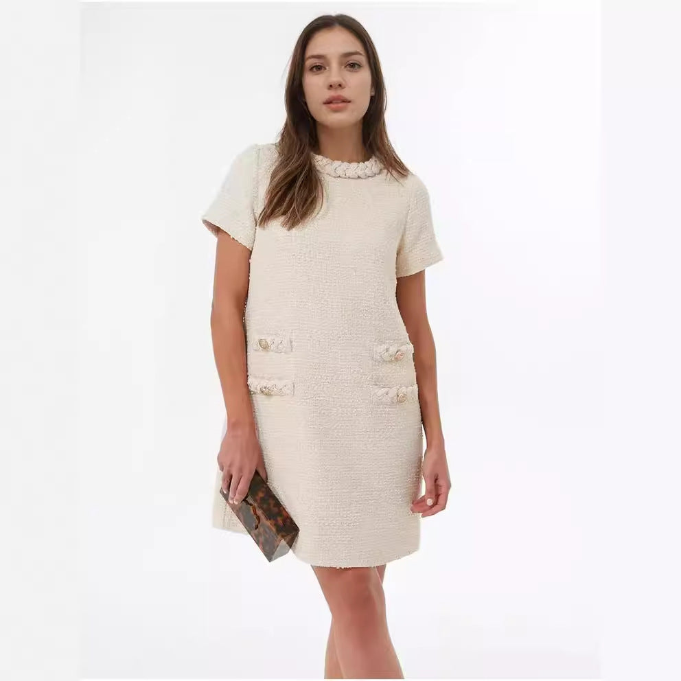 Women's Tweed Jack Dress Tight