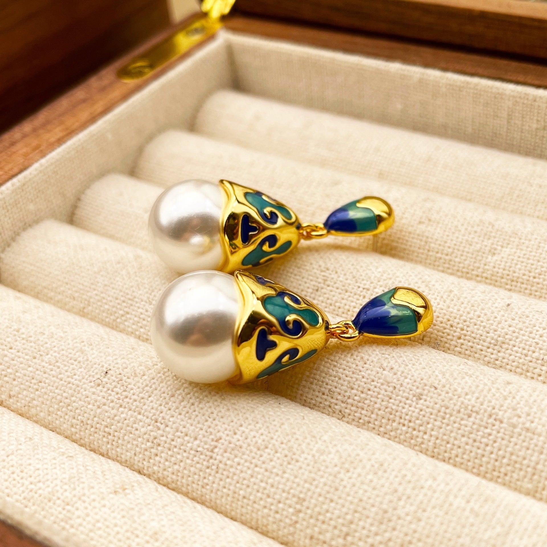 New Chinese Style Antique Pearl Earrings