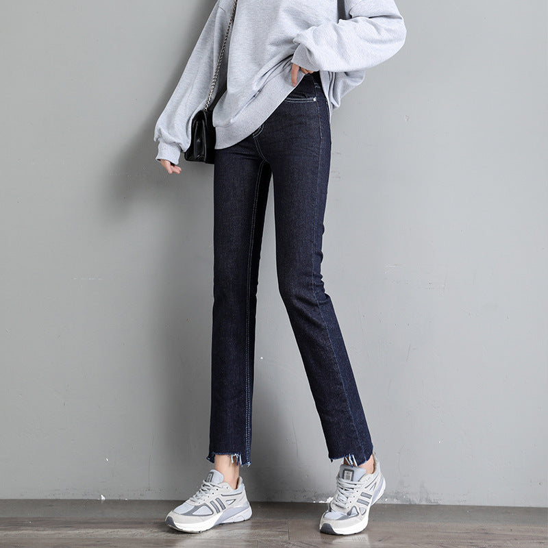 Women's Smoky Gray Straight-leg Jeans
