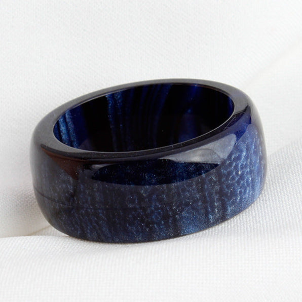 Acrylic Resin Personality Simple Colorful Rainbow Ring