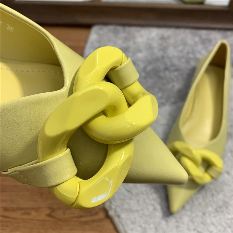 Comfortable Chain Professional Flat Shoes