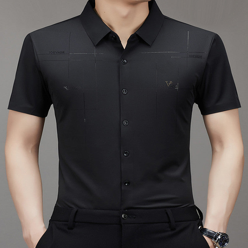 Summer New Men's Short-sleeved Shirt Seamless
