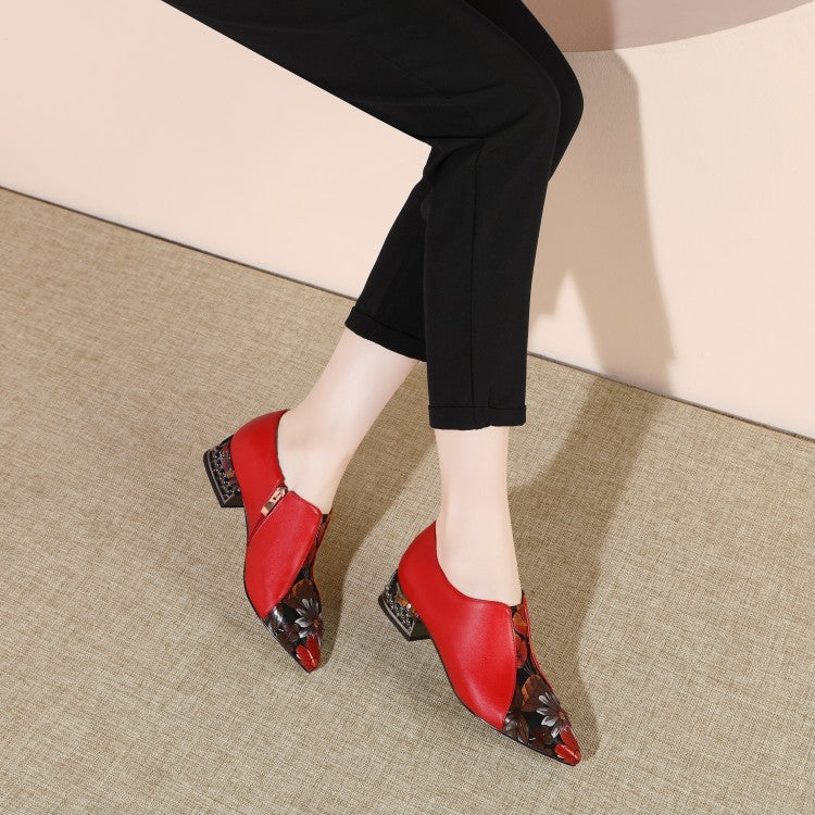 All-match embroidered decoration trend low shoes