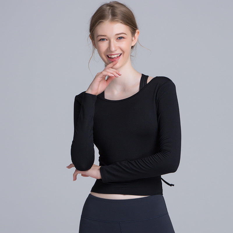 Running Long Sleeve Women Slim T-shirt Yoga Fitness Top