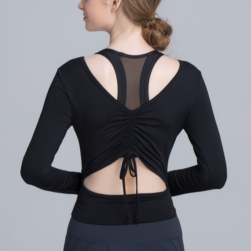 Running Long Sleeve Women Slim T-shirt Yoga Fitness Top