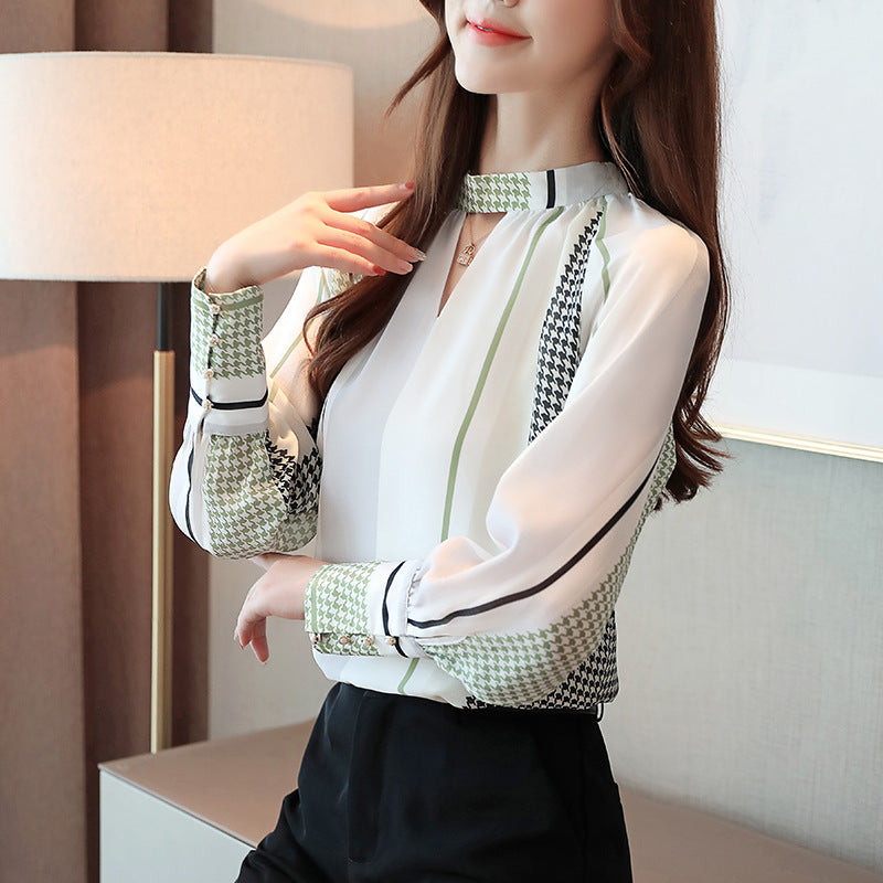 Pullover chiffon shirt