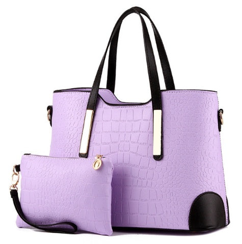 Female bag fashion color matching mother bag slung shoulder bag
