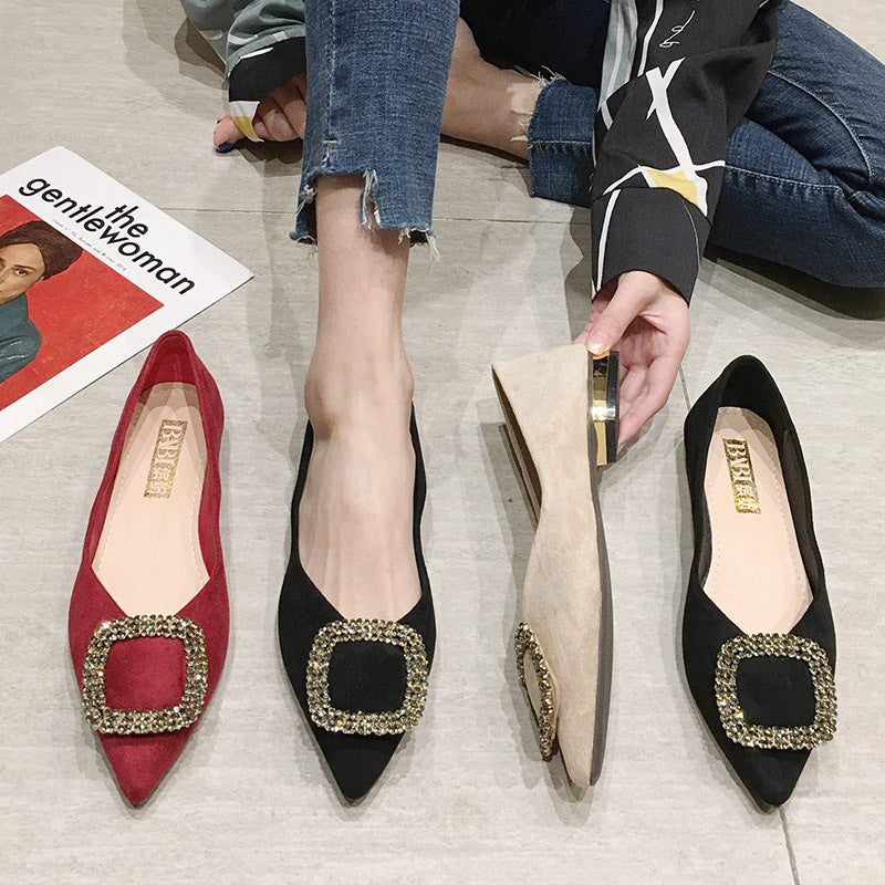 New flat women's shoes shallow mouth all-match shoes