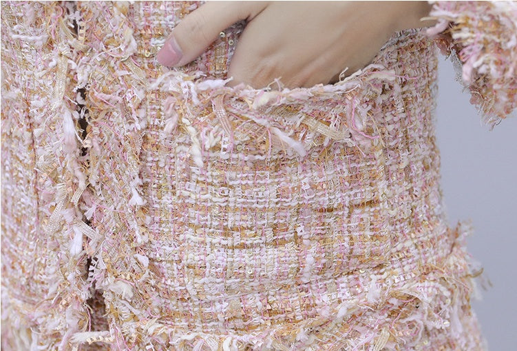 Temperament Tweed Skirt Set