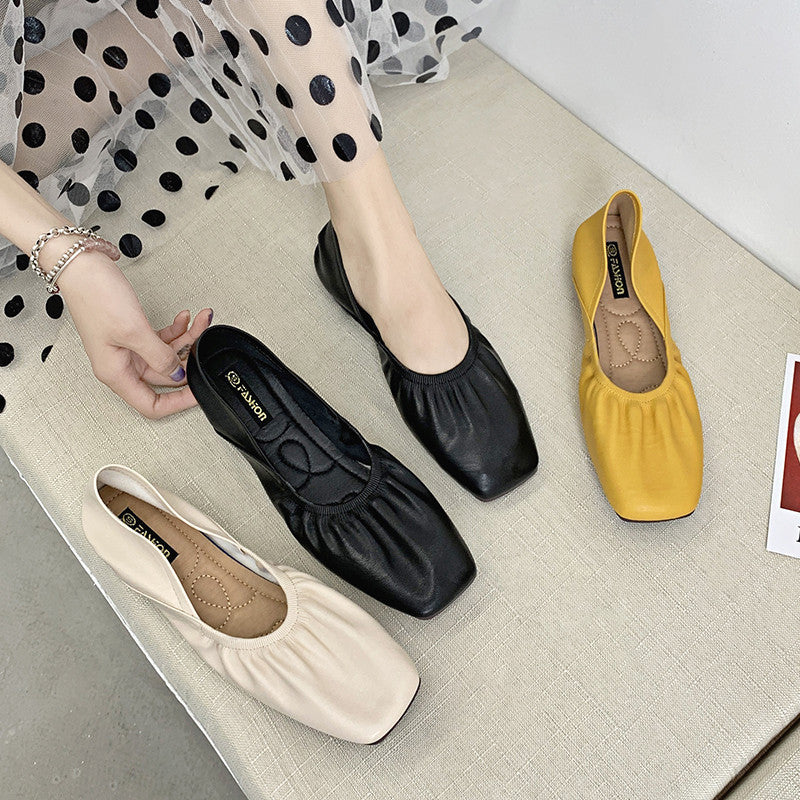 Fairy wind beanie flat shoes