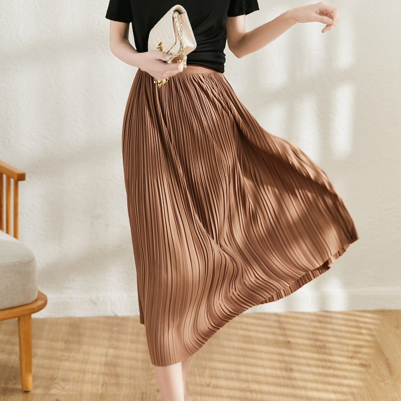 Spring And Summer New Exquisite Artistic Pleated Fairy Pleated Skirt