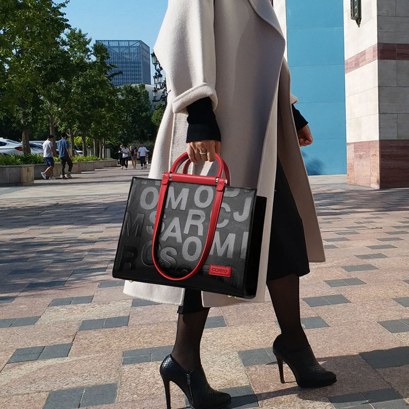 Female Large Capacity Top-Handle Bag Lady's Handbag Casual Tote Girl Messenger Bag