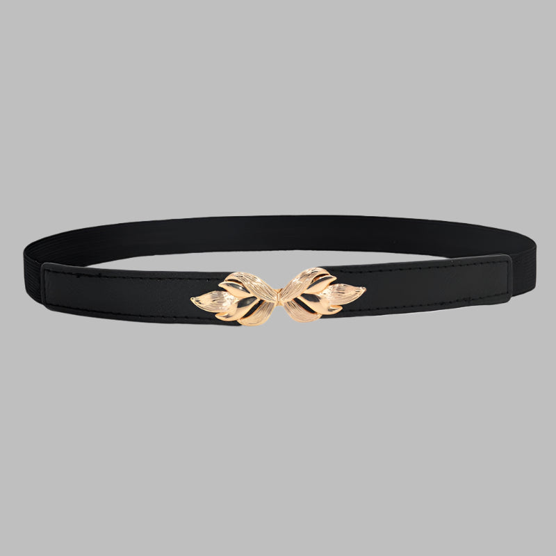 Fashion Leaf Thin Belt Female Ornament Waist Seal