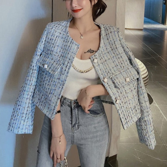 Women's Tweed Short Coat Jacket