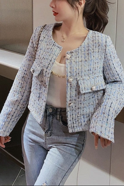 Women's Tweed Short Coat Jacket