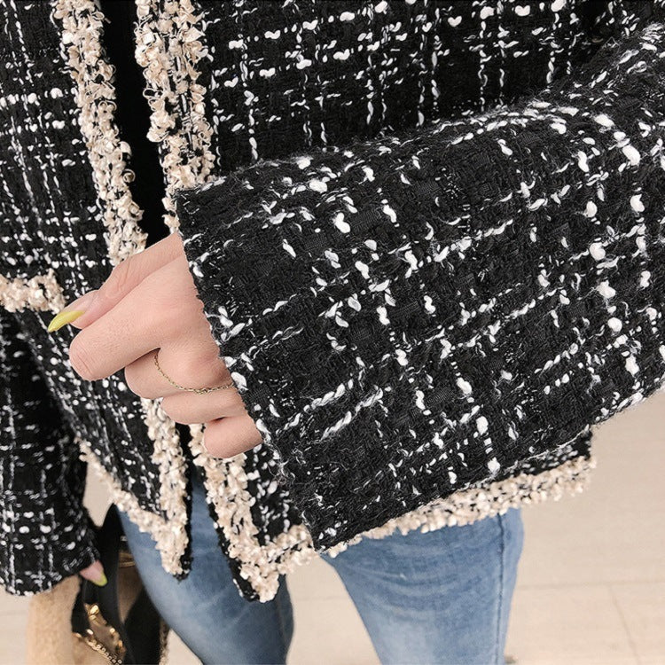 Little Fragrant Tweed Short Jacket Women's Trendy Top