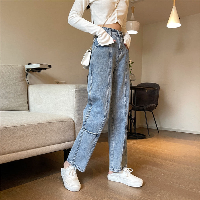 Loose All-Match Repair Old Trousers