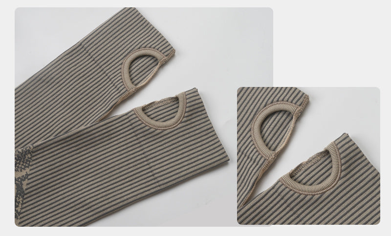 Yoga Clothes Autumn & Winter Women Seamless Knitted Suits