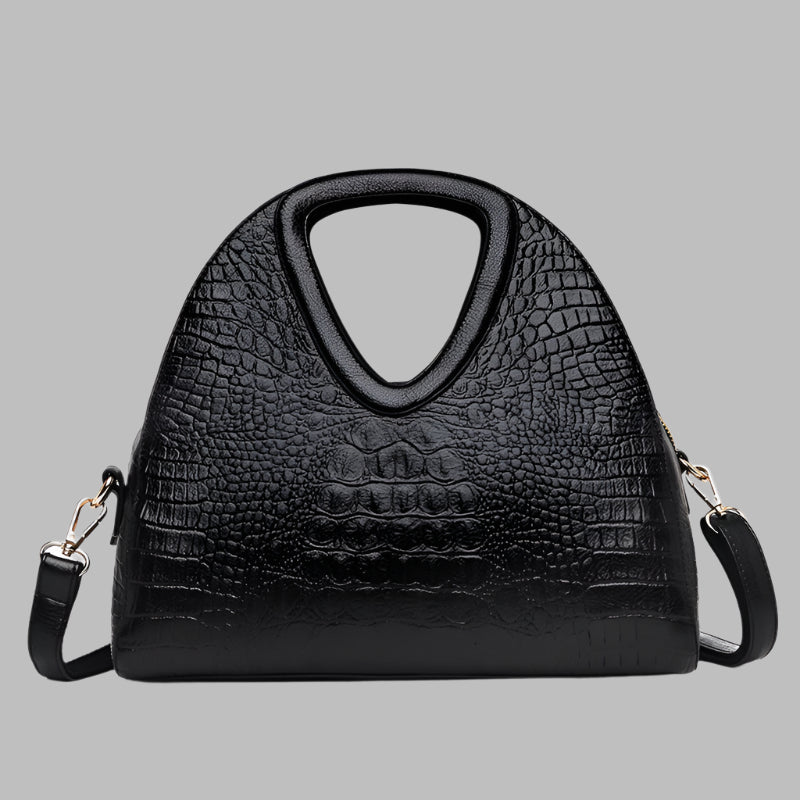 Ladies One Shoulder Crossbody Embossed Soft Leather Tote