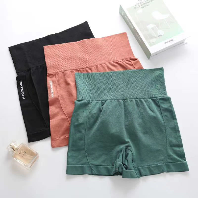 Seamless High Waist Tight Sports Yoga Pants Shorts Women Quick Drying Pants