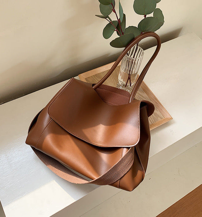 Retro Fashion Soft Leather Messenger Bag Tote