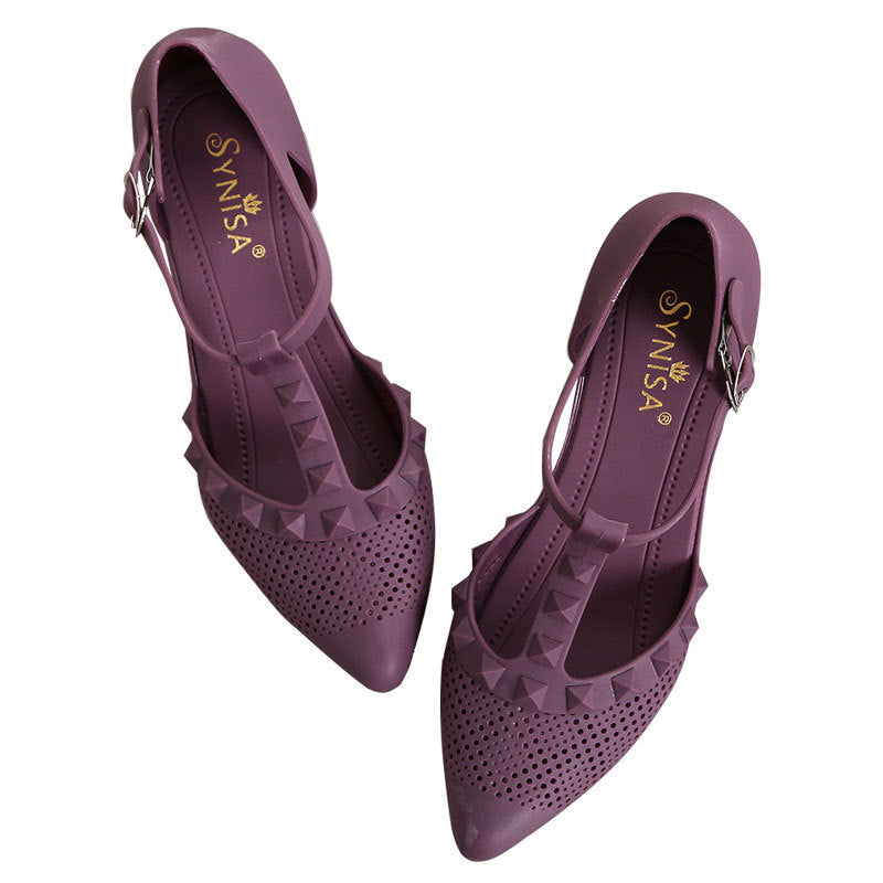 Women's Sandals Baotou Thick-soled Jelly Shoes Pointed Rain Boots