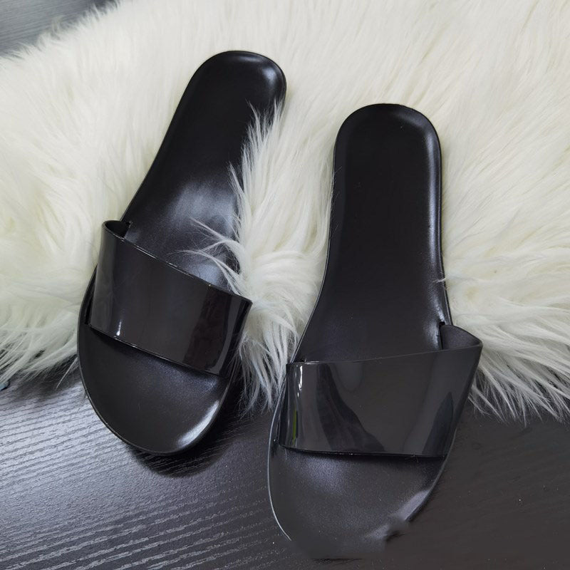 Fashion Simple Jelly Women's Sandals And Slippers