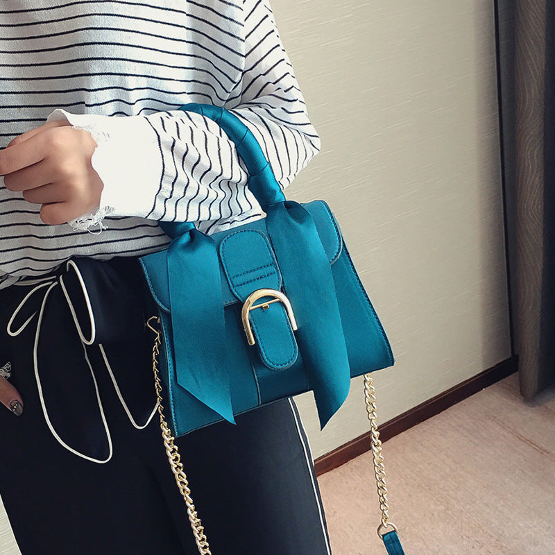 Female bag ladies shoulder bag fashion bow velvet handbag