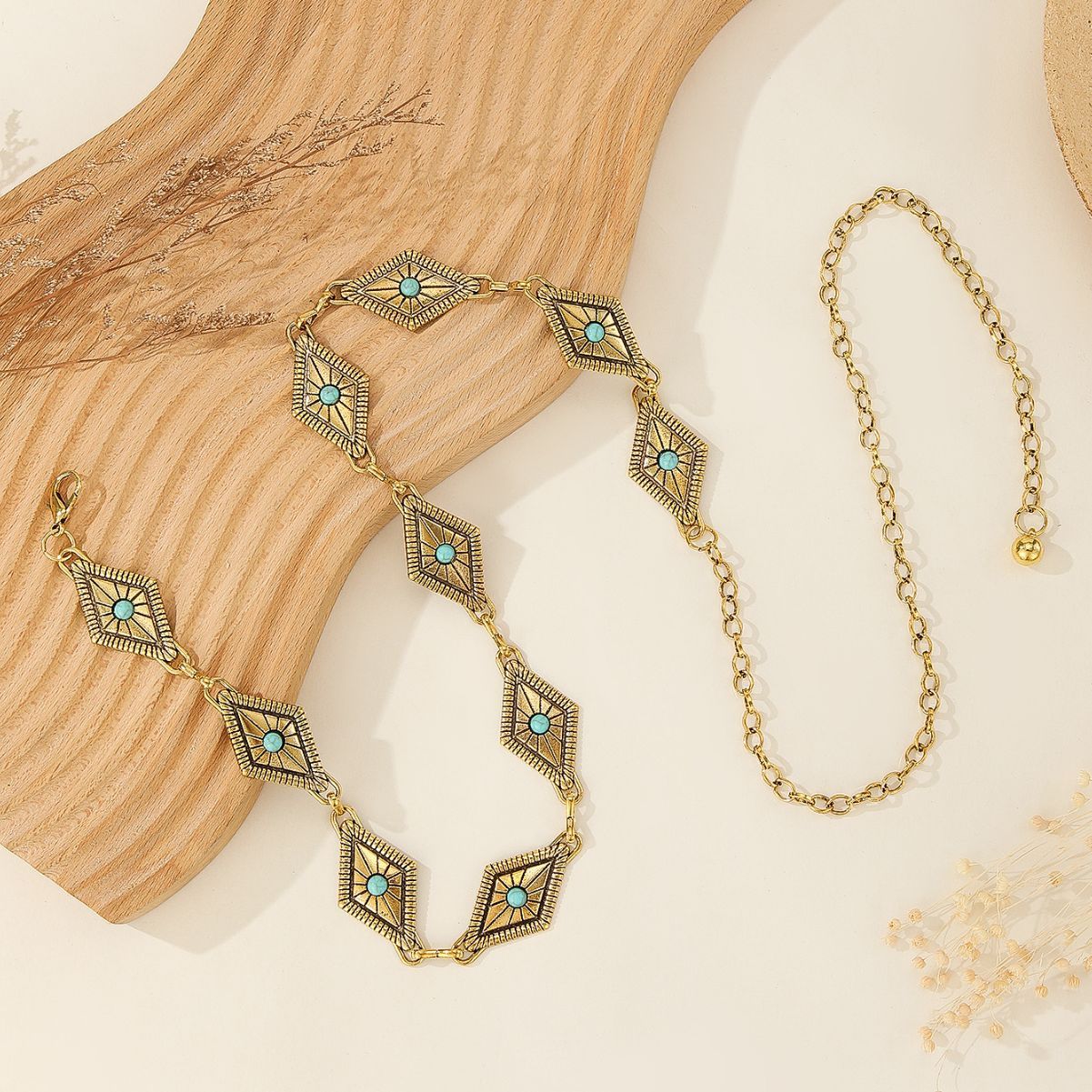 Women's Waist Chain With Skirt Bohemian Style Slim Chain Belt