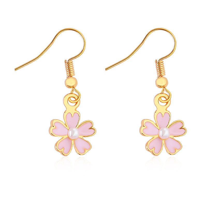 Five-leaf Flower Without Pierced Ears Earring Ear Clip