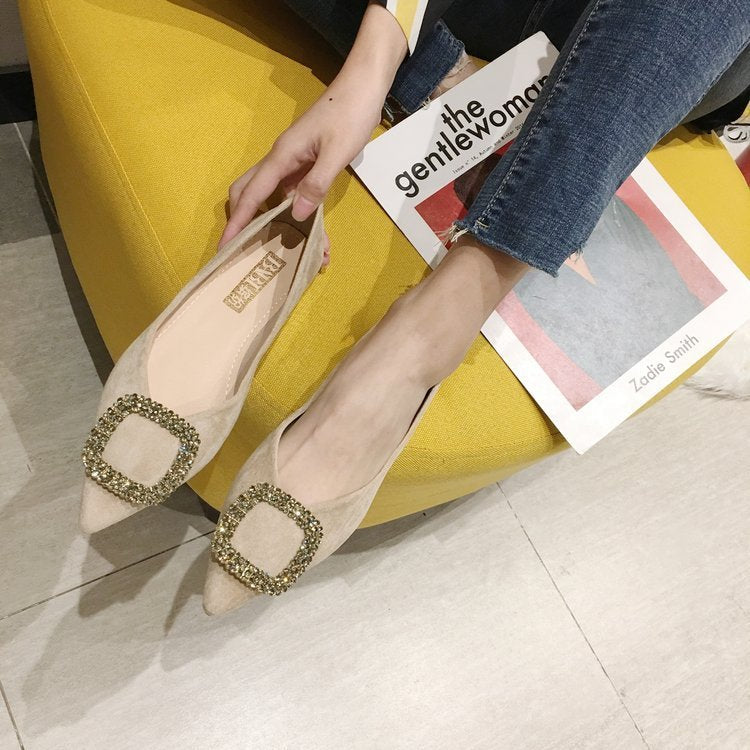 New flat women's shoes shallow mouth all-match shoes