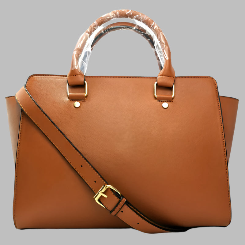 Smiley cross pattern shoulder bag