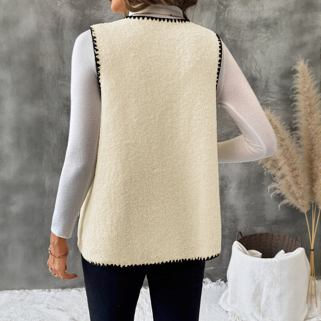 Women's V-neck Lambswool Vest