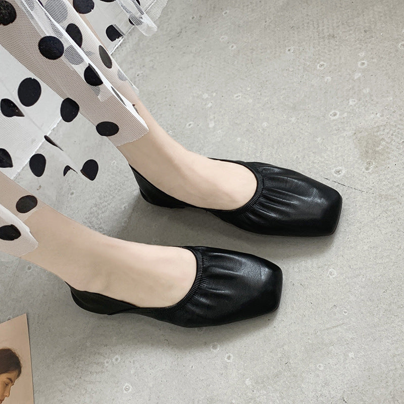 Fairy wind beanie flat shoes