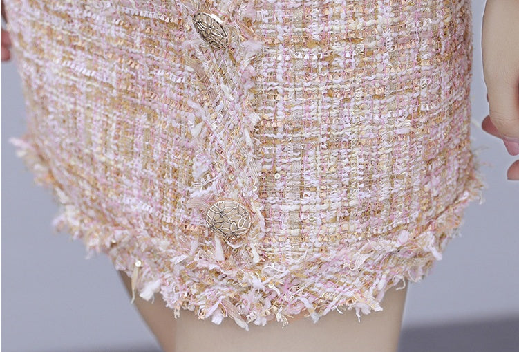 Temperament Tweed Skirt Set