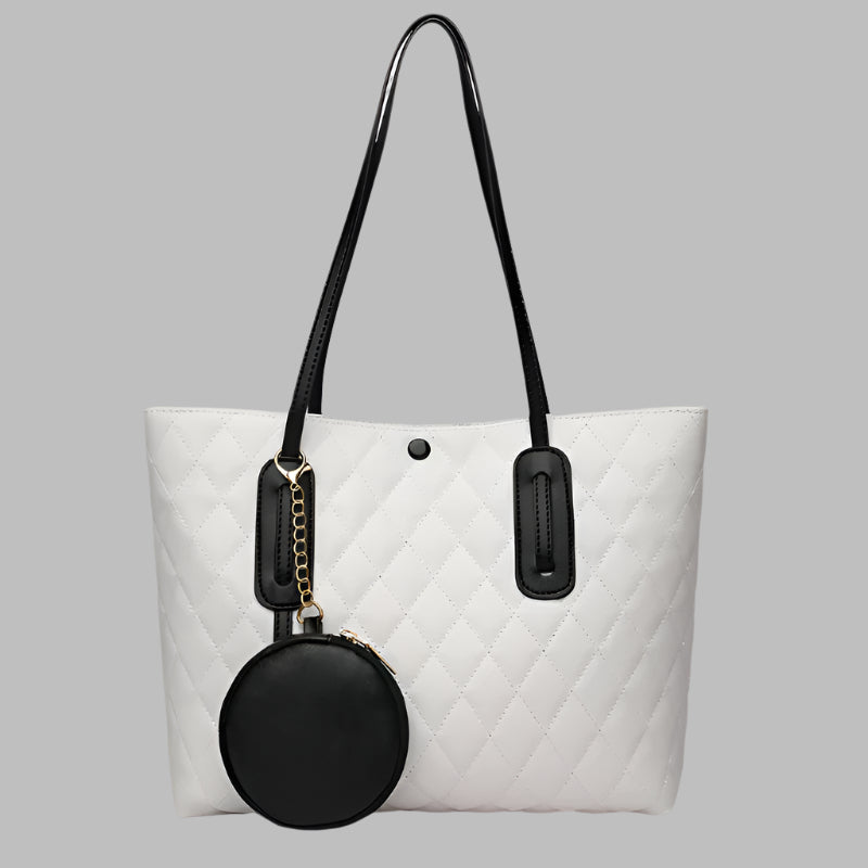 One shoulder high capacity tote bag