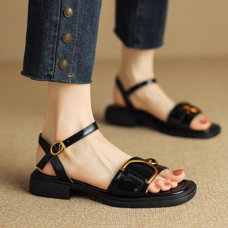 Women's Thick-soled Leather All-match Fashion Sandals