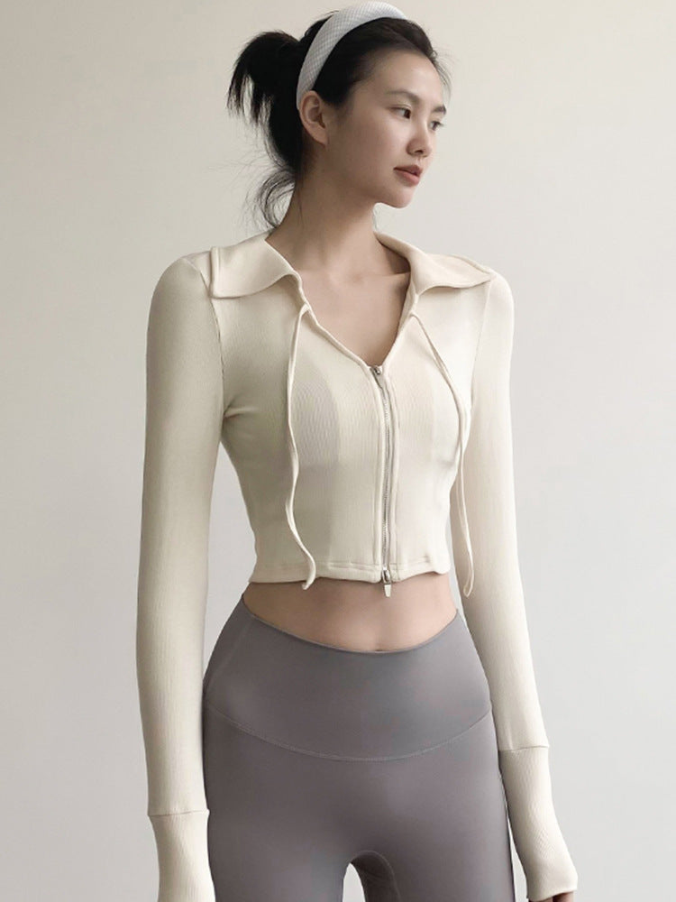 Autumn And Winter Yoga Jacket Running Quick-drying Long Sleeve