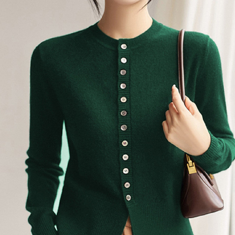Spring And Autumn Slim Fit Slimming Cashmere Sweater Cardigan