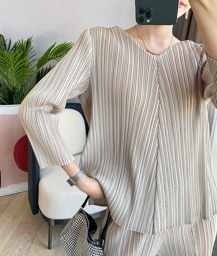 Top V Neck Loose T Shirt Women Spring And Autumn