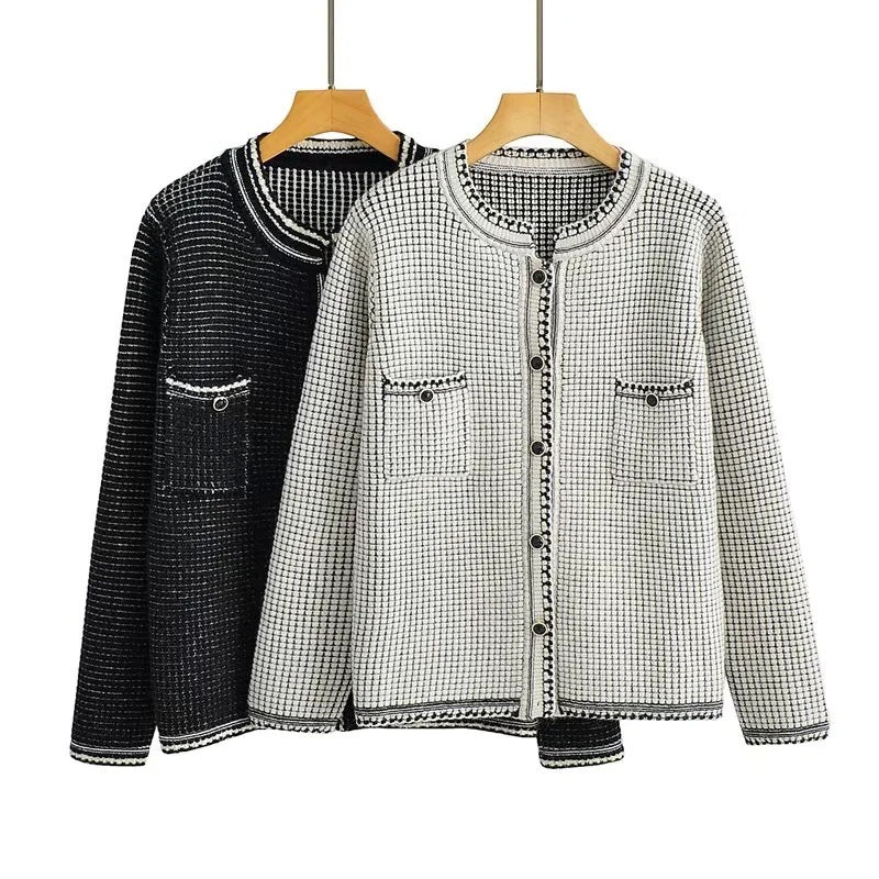 Temperament Commuter Ladies Style Fleece Knit Cardigan