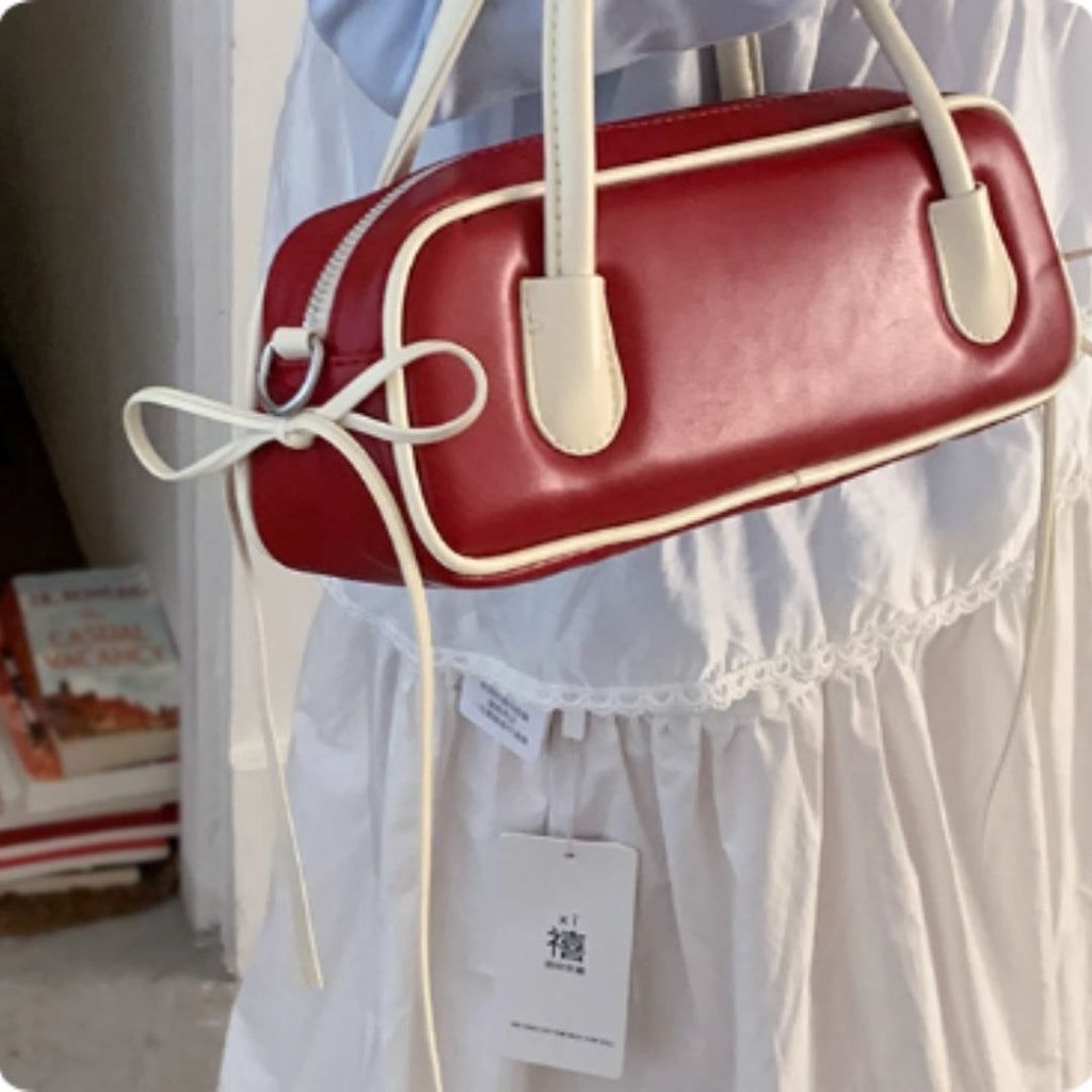 Women's Retro Niche Red Handbag