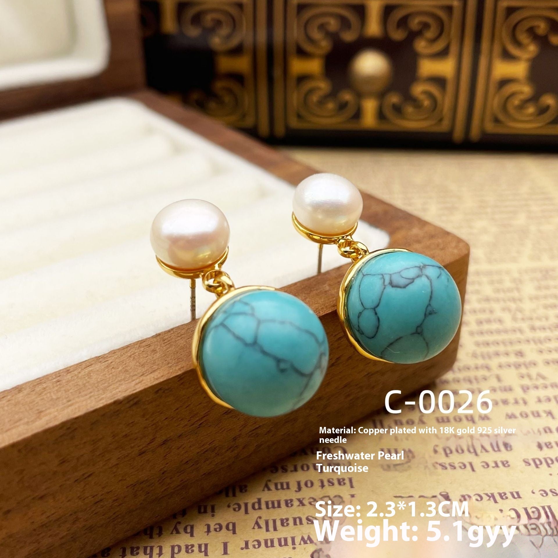 New Chinese Style Antique Pearl Earrings