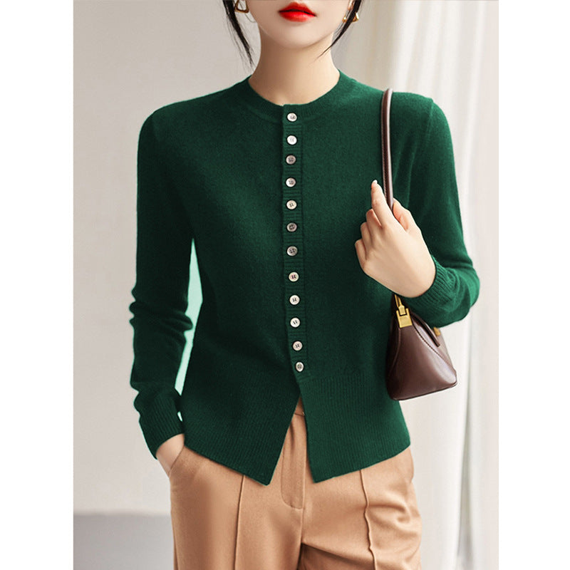 Spring And Autumn Slim Fit Slimming Cashmere Sweater Cardigan