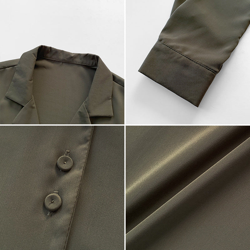 Korean Chiffon Shirt Lady Temperament Design Niche