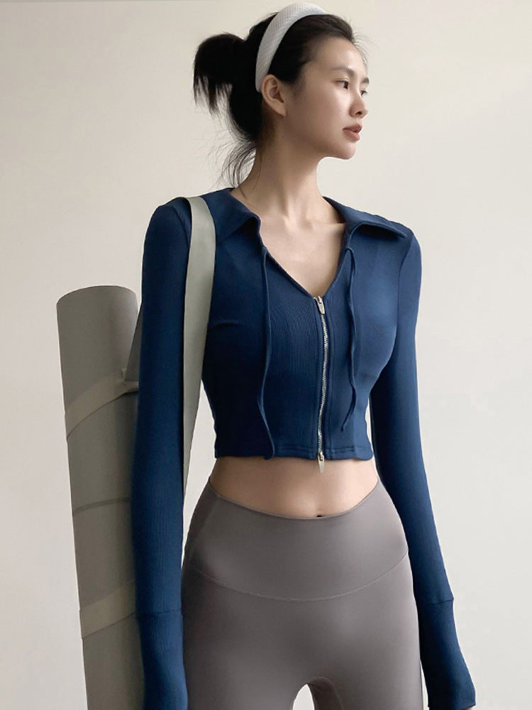 Autumn And Winter Yoga Jacket Running Quick-drying Long Sleeve