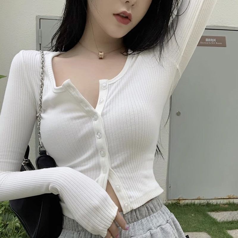 Slim Cardigan Advanced Sense Of Pure Wind